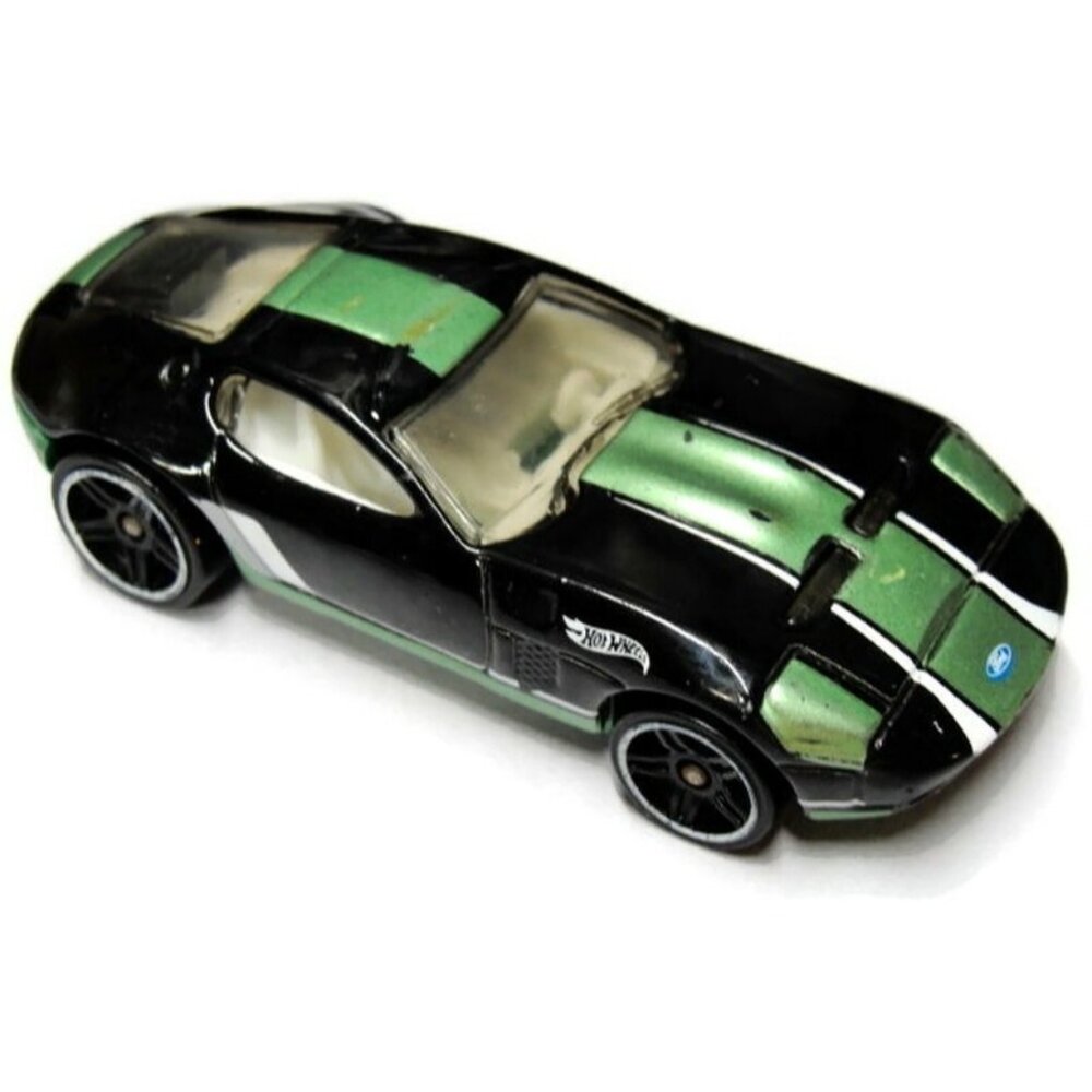 Hot Wheels Ford Shelby GR-1 Concept Die-Cast Car Black/Green 1:64 Scale 2005 Mal